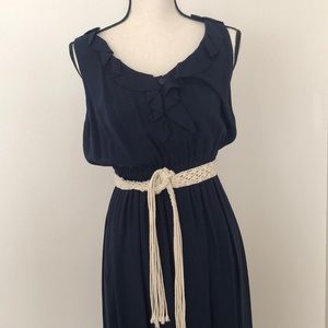 Navy maxi dress